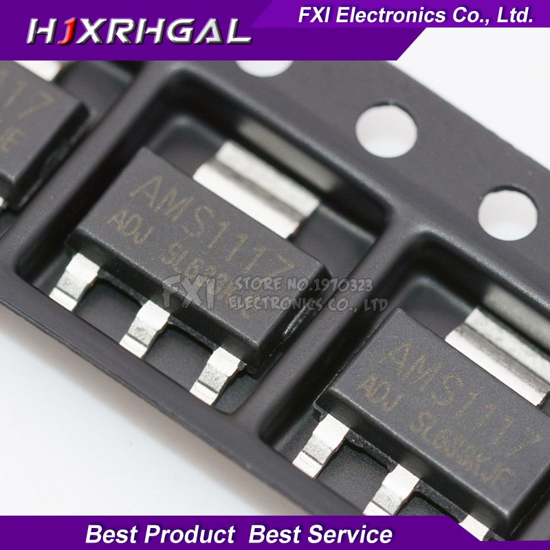 50PCS AMS1117 series AMS1117-3.3V AMS1117-ADJ AMS1117-1.8V AMS1117-1.2V AMS1117-5.0V AMS1117-2.5V AMS1117-3.3 AMS1117-5.0