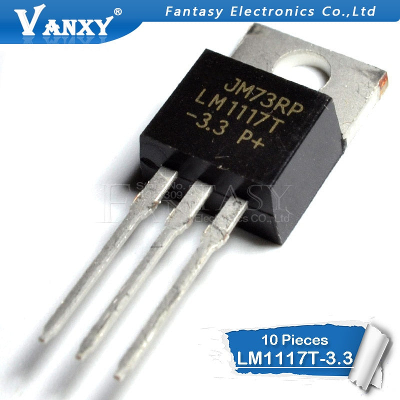 10PCS LM1117T-3.3 TO220 LM1117-3.3 LM1117T 3.3V LM1117 TO-220