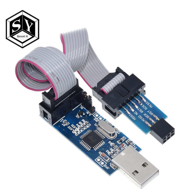 1PCS Great IT USBASP USBISP AVR Programmer USB ISP USB ASP ATMEGA8 ATMEGA128 Support Win7 64
