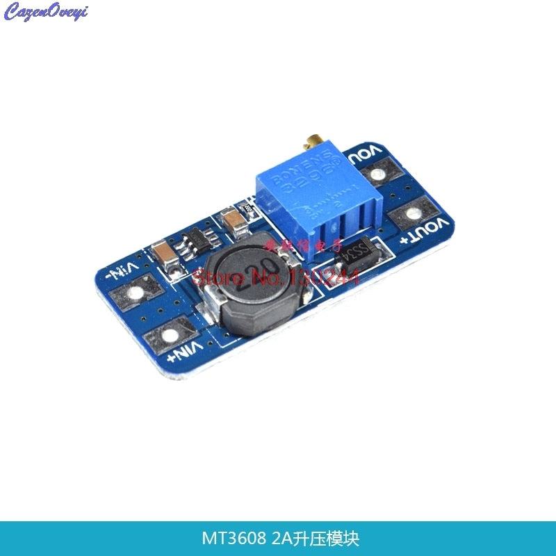 MT3608 DC-DC Adjustable Boost Module 2A Boost Plate 2A Step Up Module with USB 2V - 24V to 5V 9V 12V 28V LM2577 In Stock