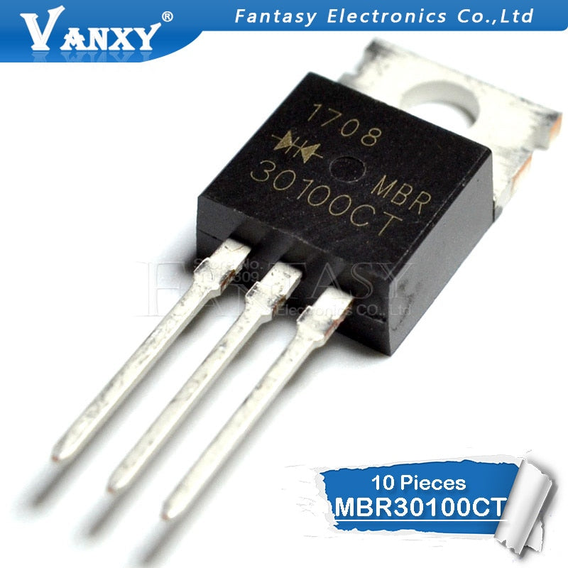 10pcs MBR30100 TO220 MBR30100CT TO-220 MBRF30100CT MBRF30100 B30100G new and original