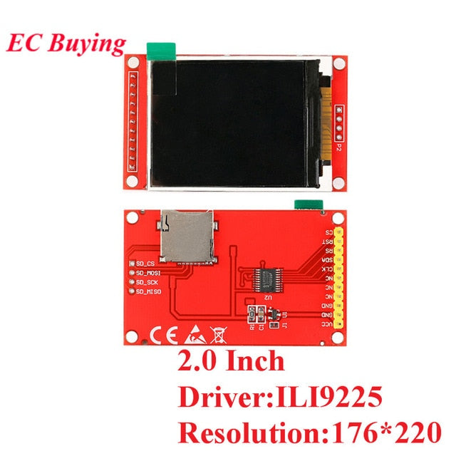 1.44/1.8/2.0/2.2/2.4/2.8 Inch TFT Color Screen LCD Display Module Drive ST7735 ILI9225 ILI9341 Interface SPI 128*128 240*320