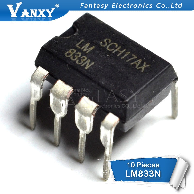 10PCS LM833N DIP8 LM833 DIP new and original IC