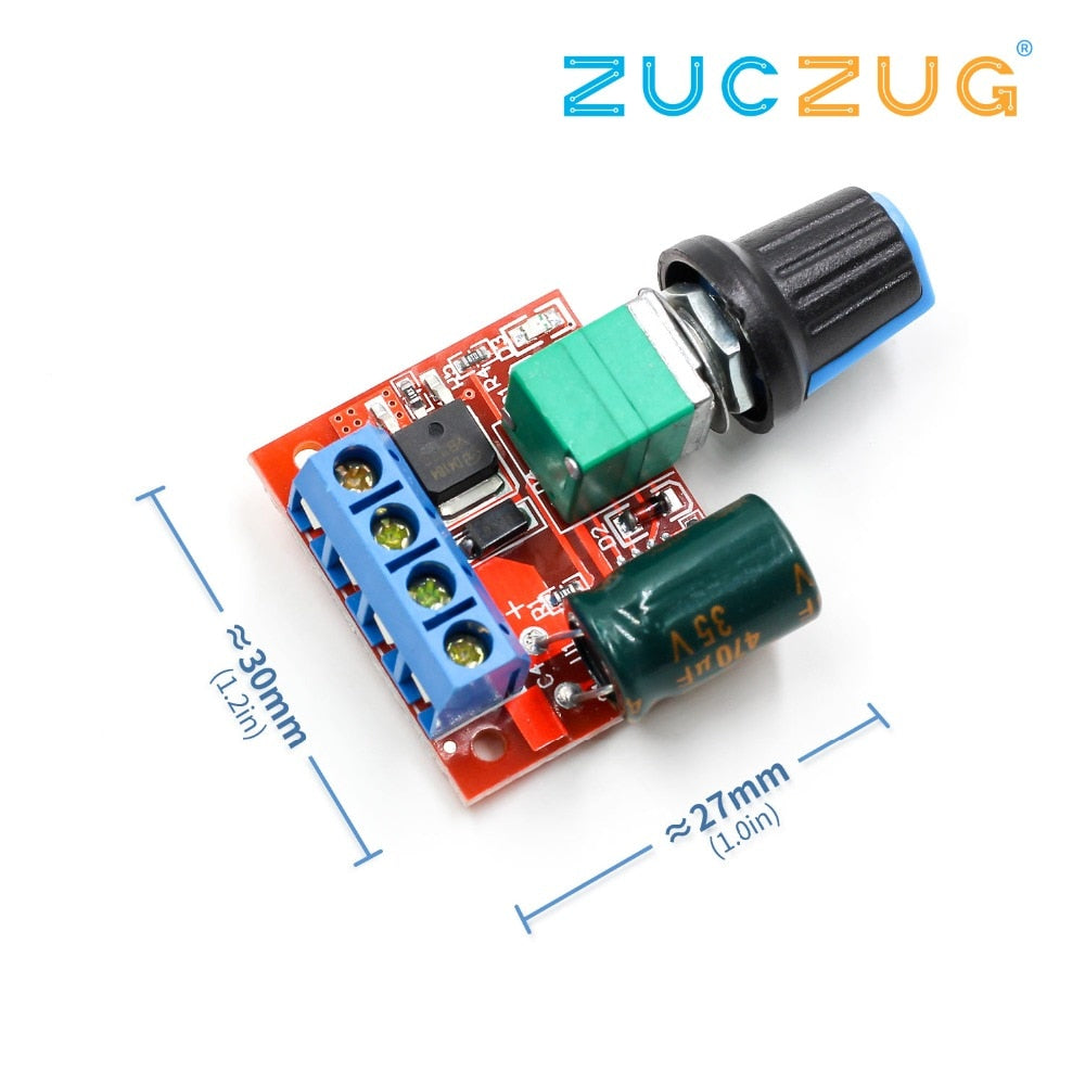 Mini DC-DC 4.5V-35V 5A 90W PWM DC Motor Speed Controller Module Speed Regulator Control Adjust Adjustable Board Switch 12V 24V