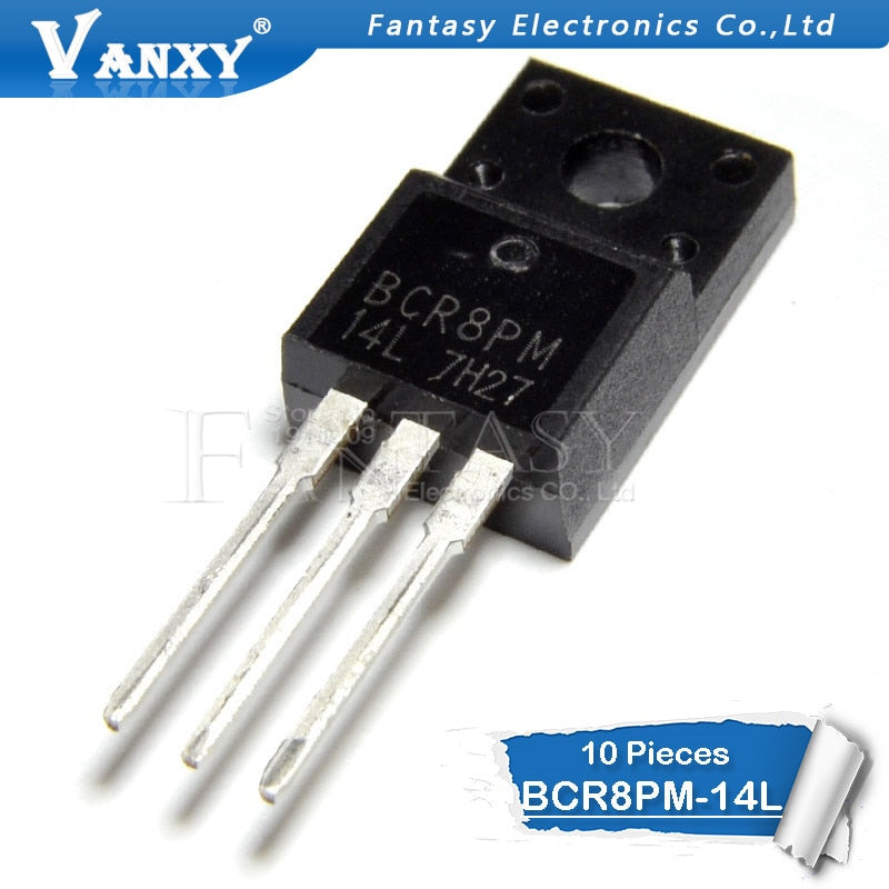 10pcs BCR8PM-14L TO-220F BCR8PM TO-220 600V 16A