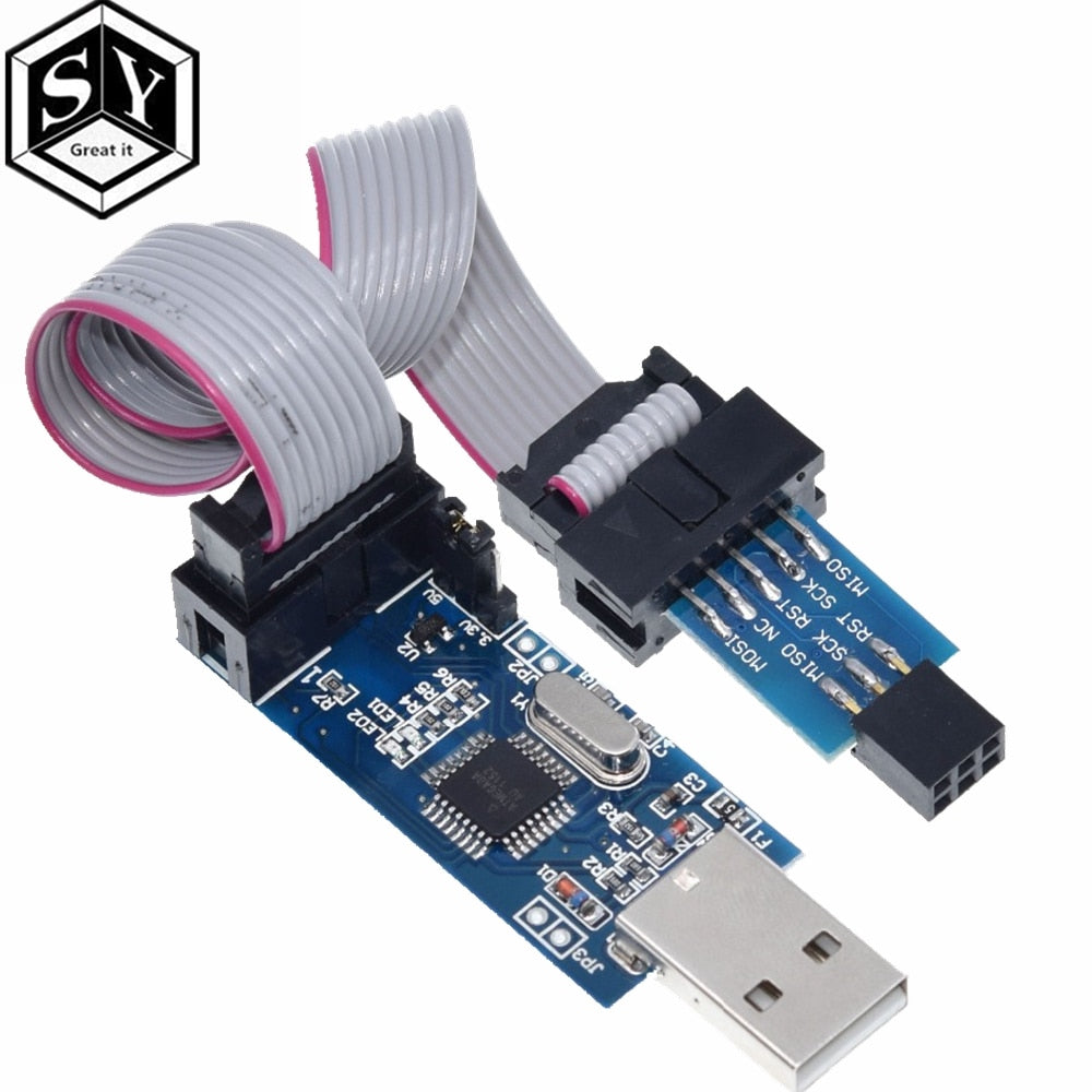 1PCS Great IT USBASP USBISP AVR Programmer USB ISP USB ASP ATMEGA8 ATMEGA128 Support Win7 64