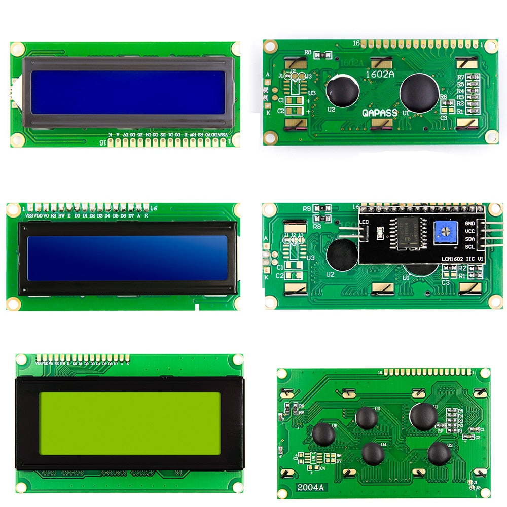LCD1602 Blue Yellow Green Gray  Backlight IIC/I2C RGB Keypad Shield LCD2002 LCD2004 for arduino raspberry pi