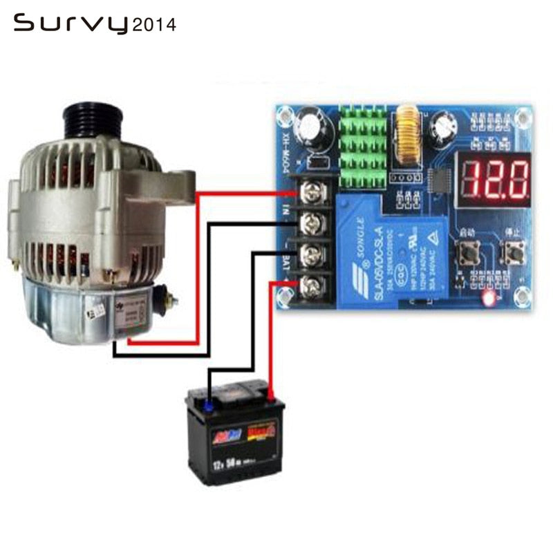 1PCS 6-60v lead-acid Battery Charging Controller Protection Board switch 12v 24v