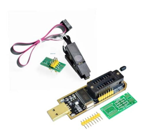 SOIC8 SOP8 Test Clip For EEPROM 93CXX / 25CXX / 24CXX + CH341A 24 25 Series EEPROM Flash BIOS USB Programmer Module