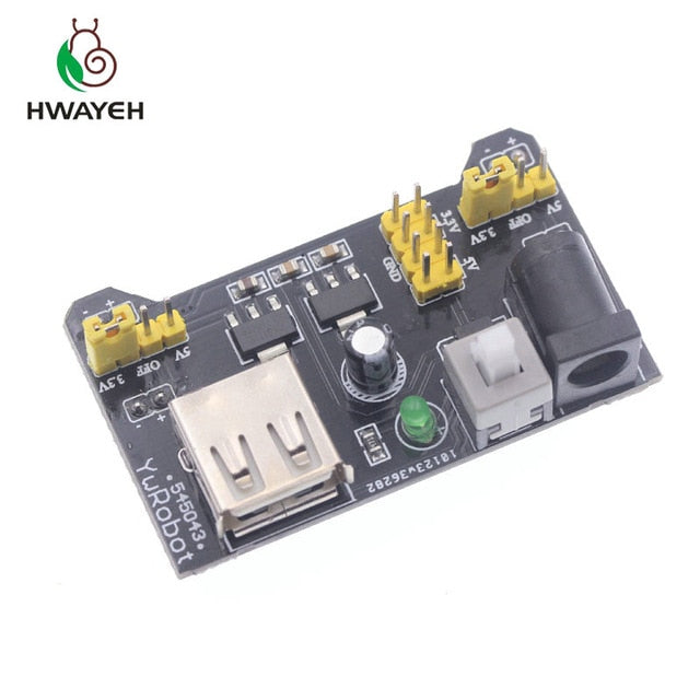 3.3V/5V MB102 Breadboard power module+MB-102 830 points Solderless Prototype Bread board kit +65 Flexible jumper wires