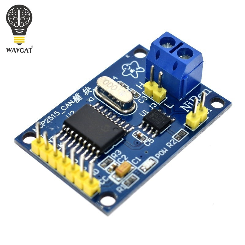 WAVGAT MCP2515 CAN Bus Module Board TJA1050 Receiver SPI For 51 MCU ARM Controller NEW