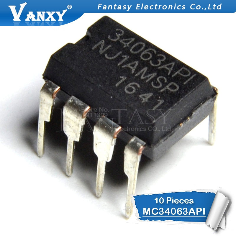 10PCS MC34063API DIP8 MC34063AP1 DIP MC34063 34063API DIP-8 new and  original IC