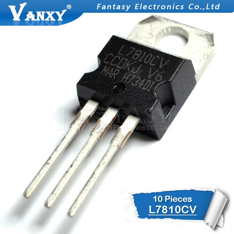 10PCS L7810CV TO220 L7810 TO-220 7810 LM7810 MC7810 7810CV new voltage regulator IC