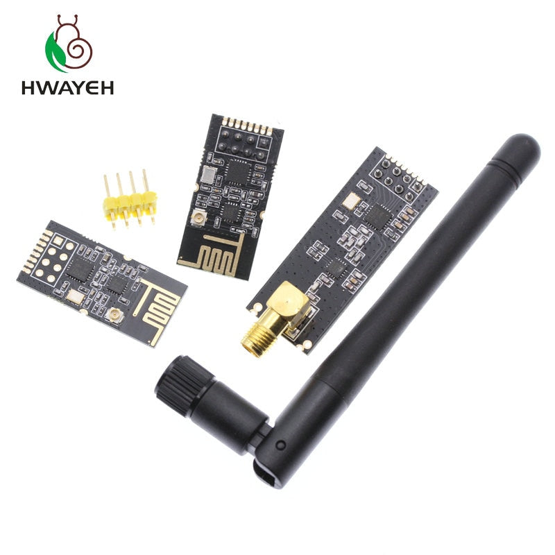 1sets Special promotions 2.4G wireless modules 1100-Meters Long-Distance NRF24L01+PA+LNA wireless modules (with antenna)
